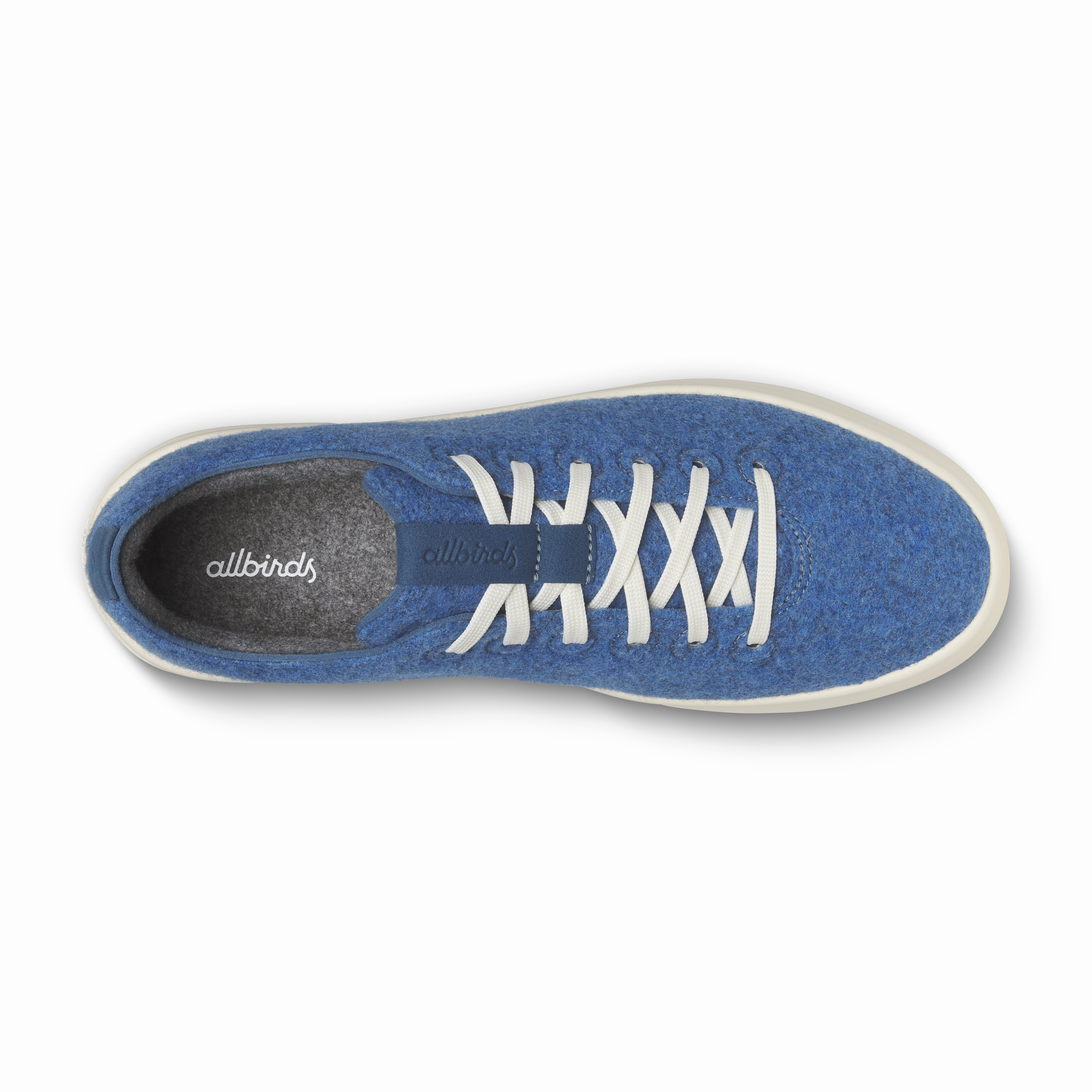 LeatherUpper Abrasion Resistant Toe Guard Men's Wool Cruiser - Sapphire Blue (Natural White Sole)