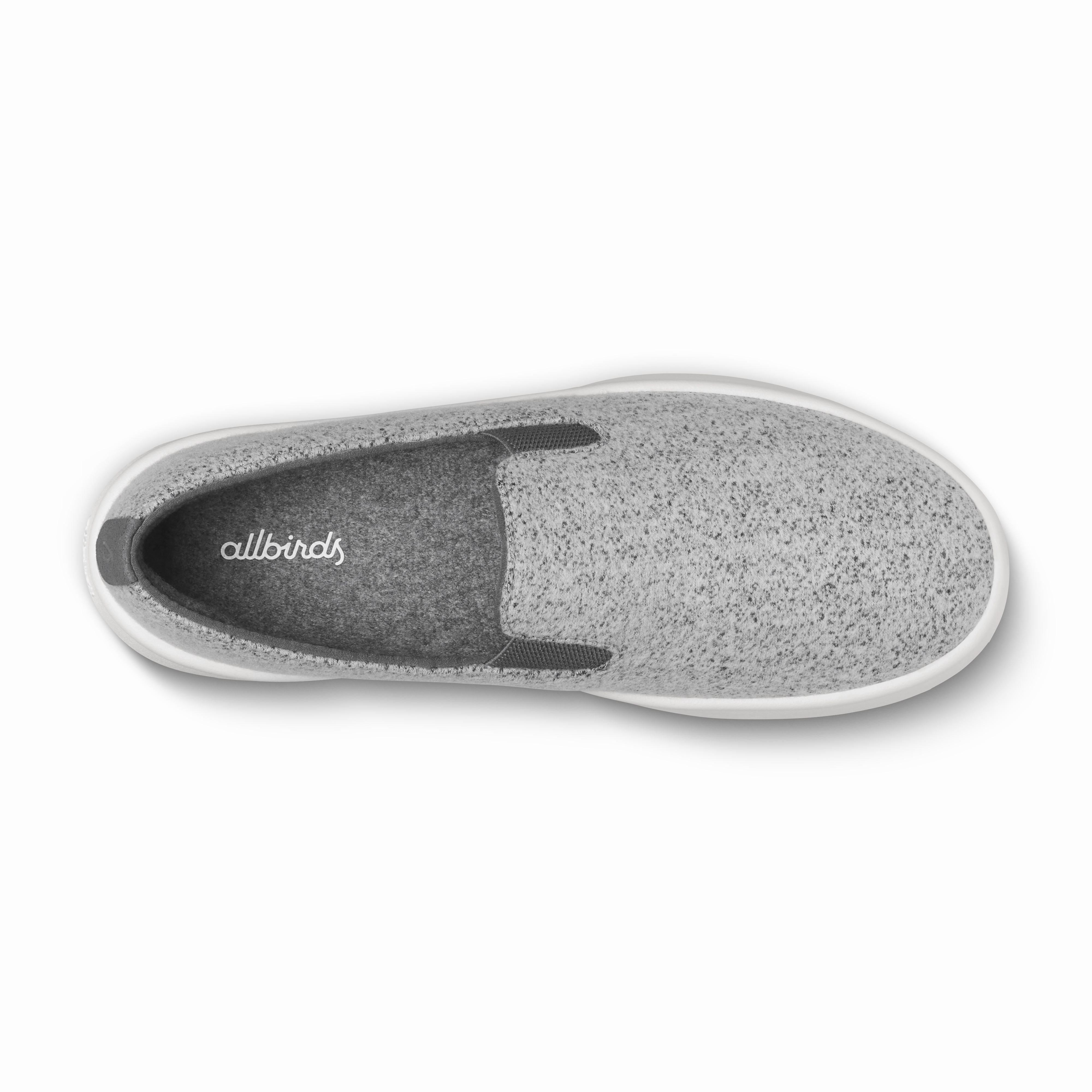 Soft Finish Men's Wool Cruiser Slip On - Medium Grey (Blizzard Sole)