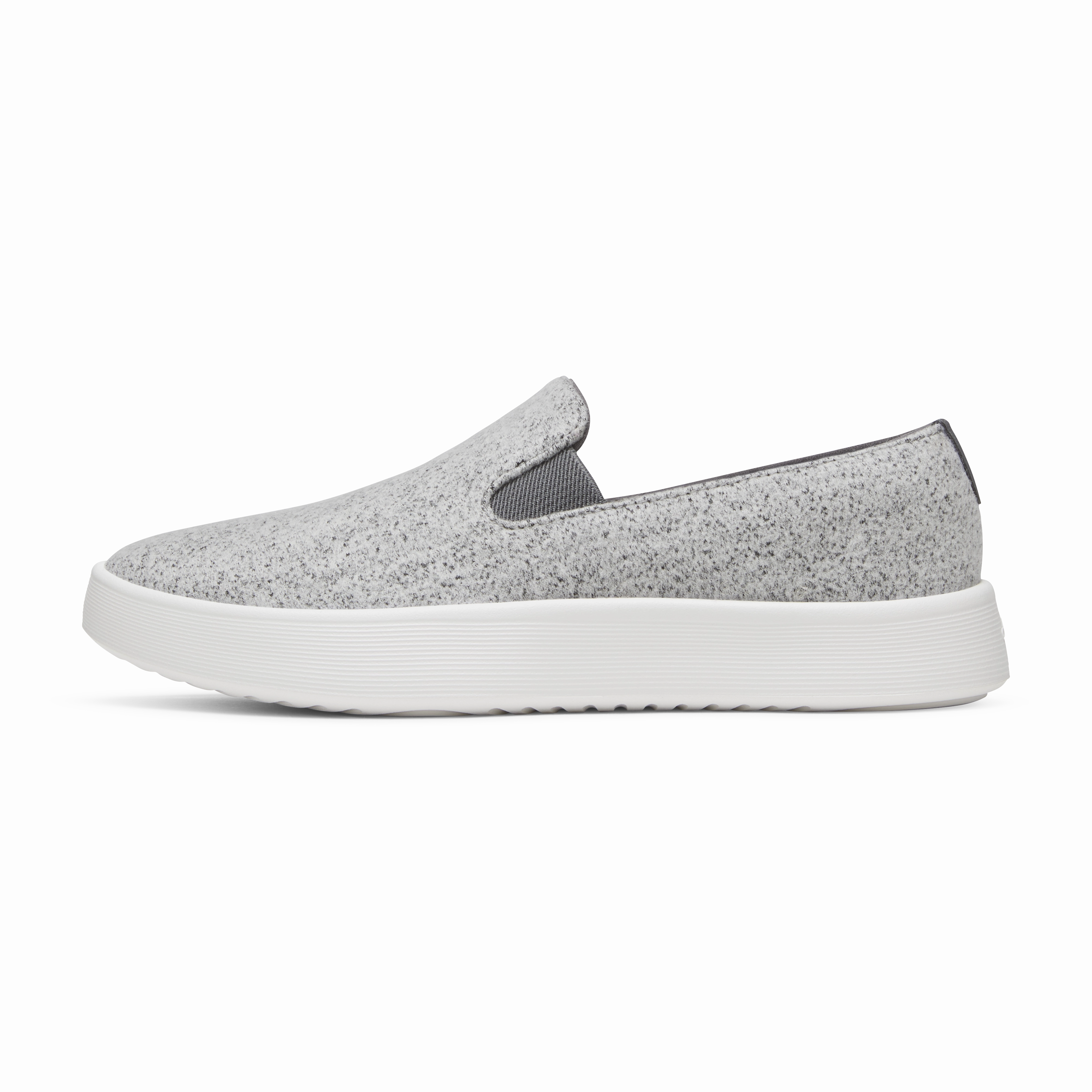 Breathable Quarter Panels Men's Wool Cruiser Slip On - Medium Grey (Blizzard Sole)