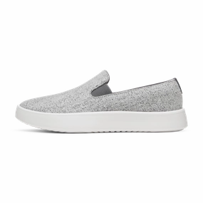 Breathable Quarter Panels Men's Wool Cruiser Slip On - Medium Grey (Blizzard Sole)