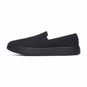 Low   Top Style Flexible Groove Tech Men's Wool Cruiser Slip On - Natural Black (Natural Black Sole)