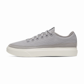 Cushion Footbed Micro Perforated Vamp Men's Wool Piper Go - Medium Grey (Natural White Sole)