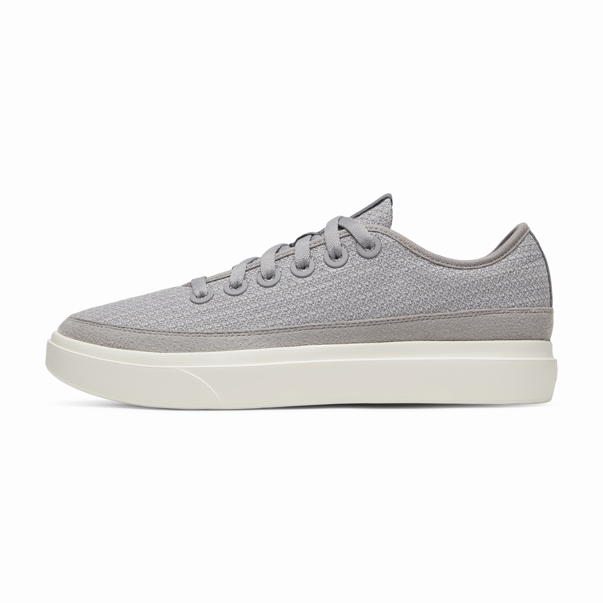 Cushion Footbed Micro Perforated Vamp Men's Wool Piper Go - Medium Grey (Natural White Sole)