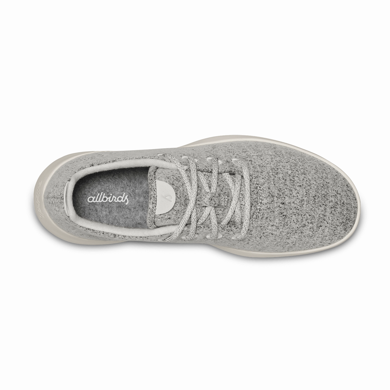 Men's Wool Runner - Dapple Grey (Cream Sole) Fashion Fit Resilient Sole
