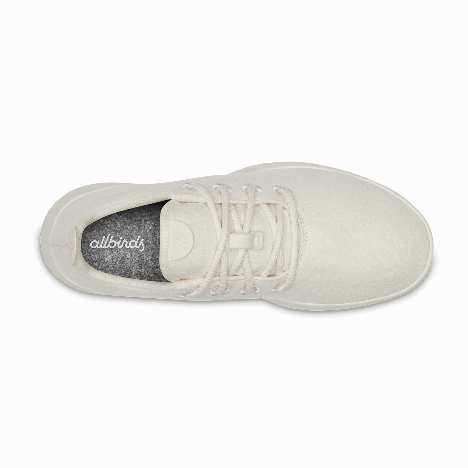 Men's Wool Runner - Natural White (Cream Sole) Crisp Look
