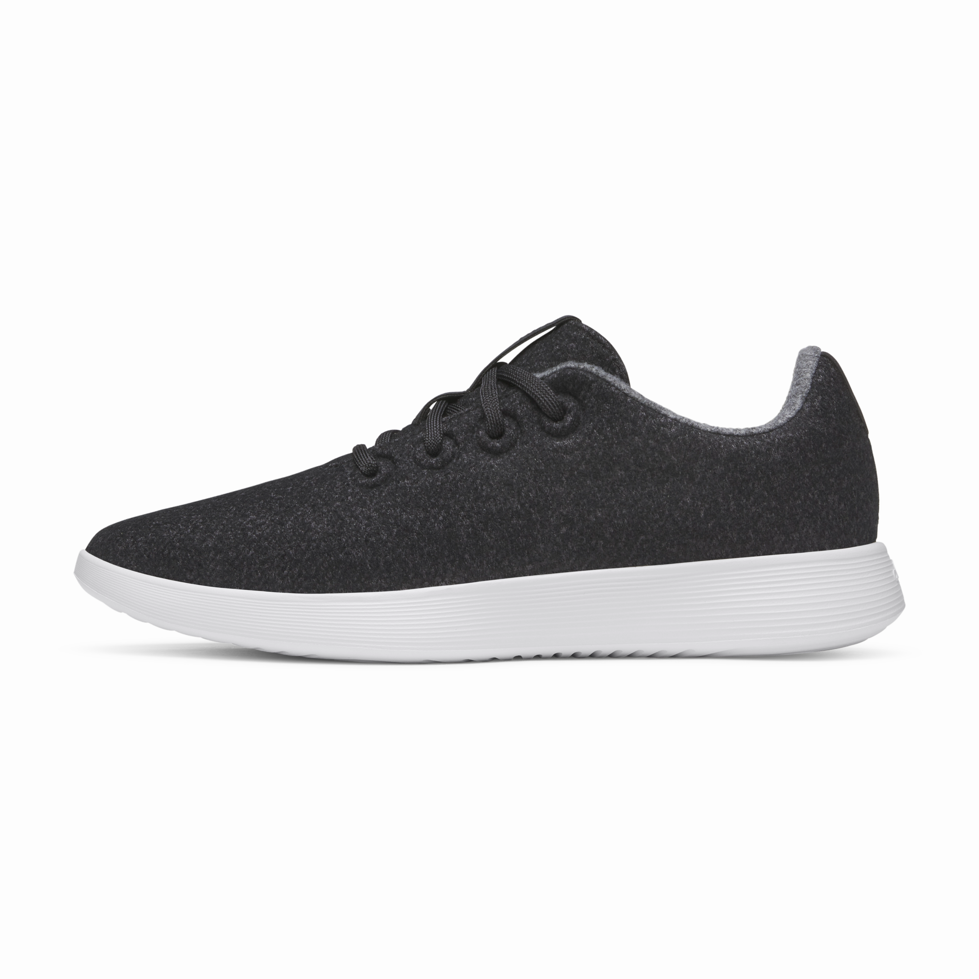 Men's Wool Runner NZ - Natural Black (Blizzard Sole) Wide base stability Trendy Choice