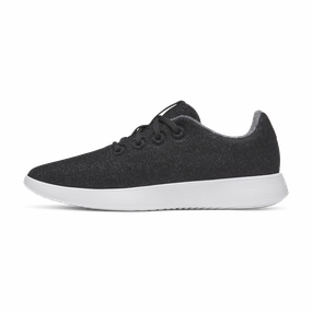 Men's Wool Runner NZ - Natural Black (Blizzard Sole) Wide base stability Trendy Choice