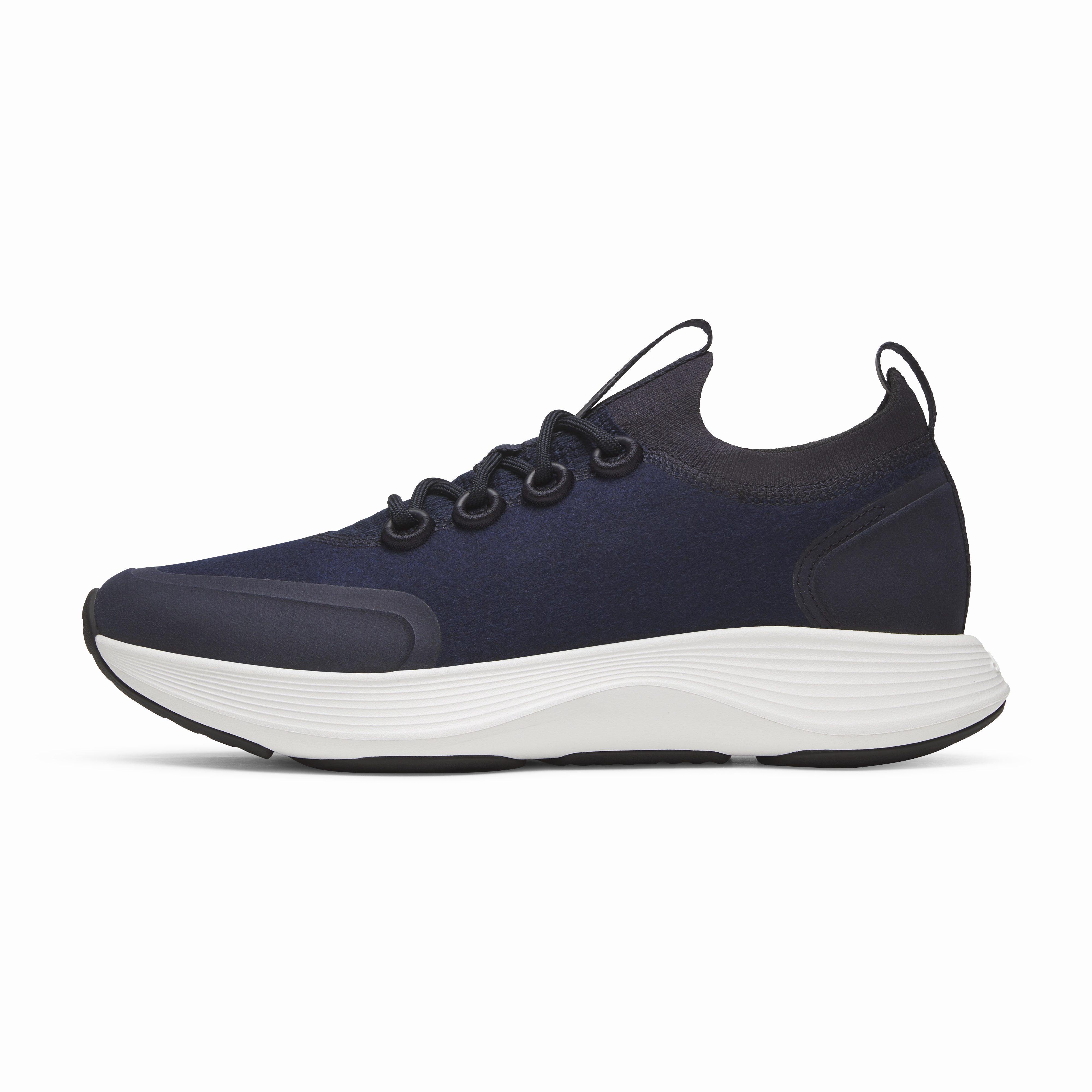 Men's Wool Strider - Dark Navy (Blizzard Sole) Sporty High Traction Outsole