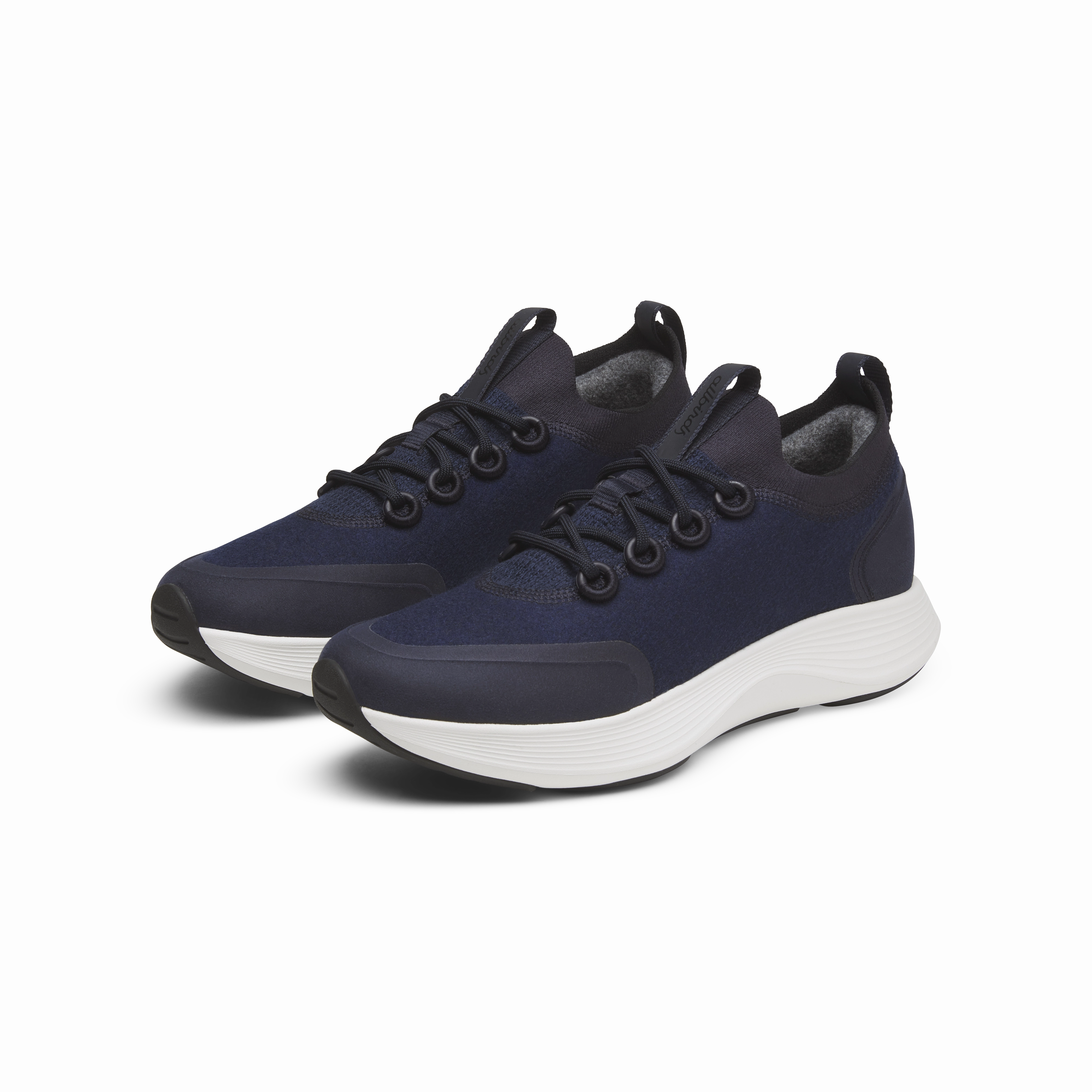 Men's Wool Strider - Dark Navy (Blizzard Sole) Microperforated Ventilation Antibacterial