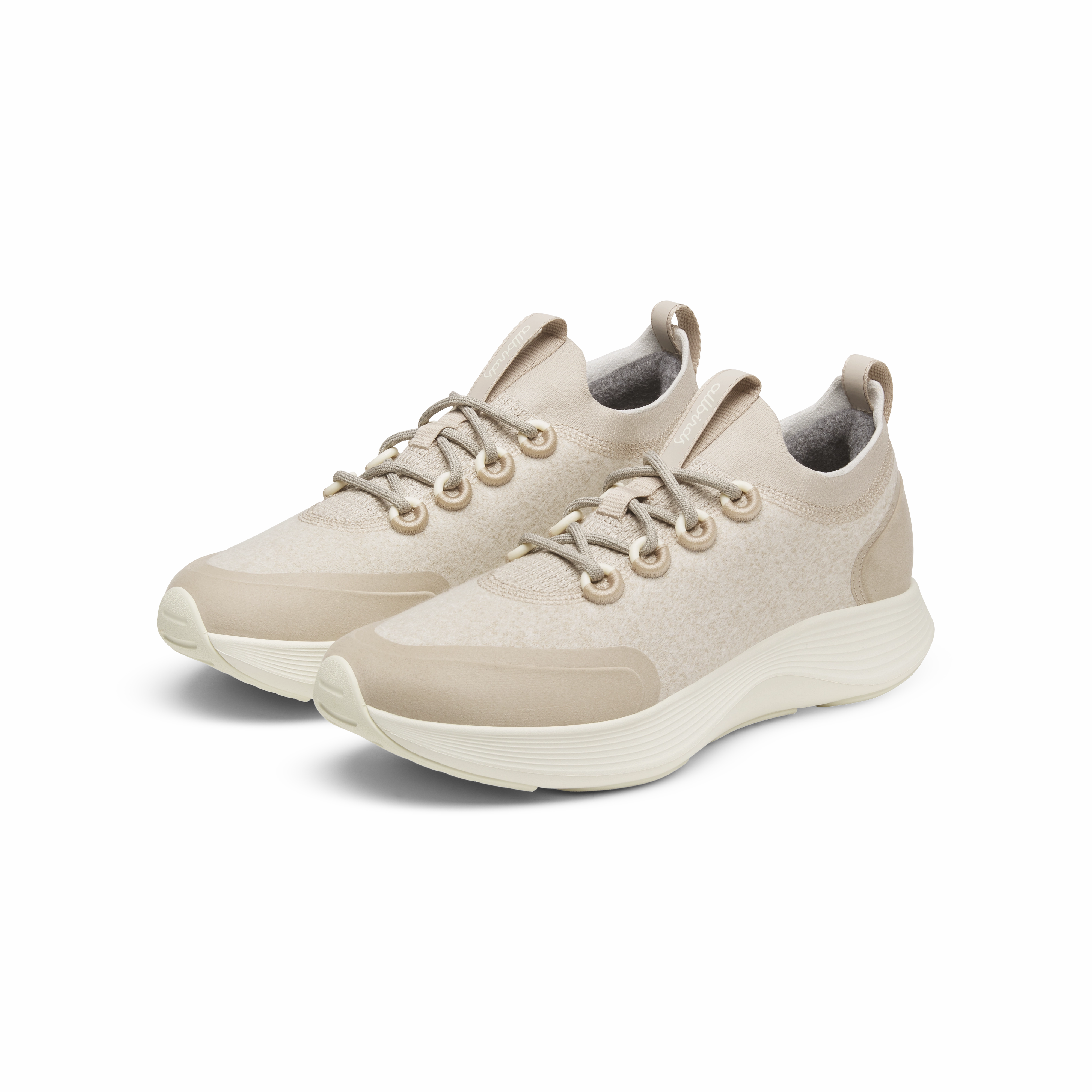 Men's Wool Strider - Rugged Beige (Natural White Sole) Durable Outsole Construction