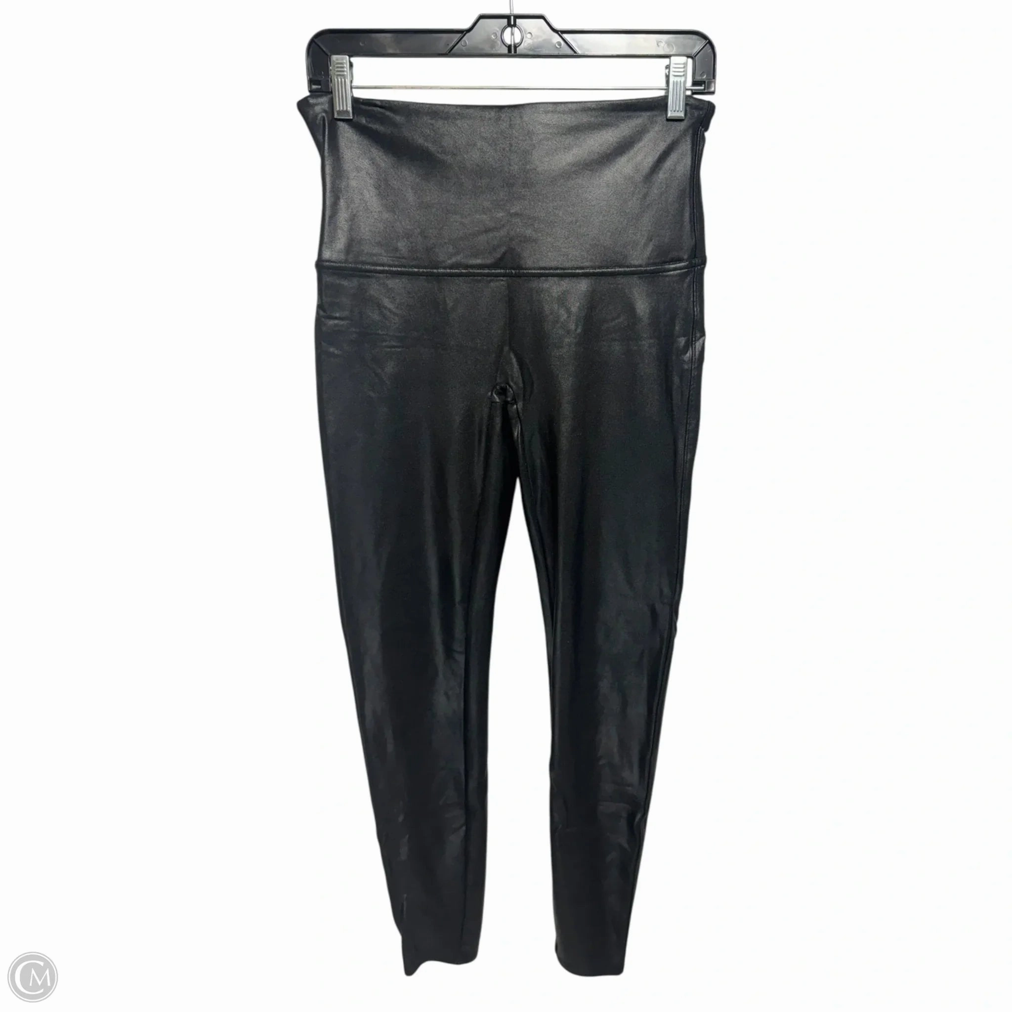 Metallic Pants Leggings By Spanx In Black, Size: Xl Simple Form