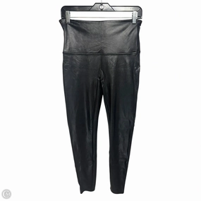 Metallic Pants Leggings By Spanx In Black, Size: Xl Simple Form