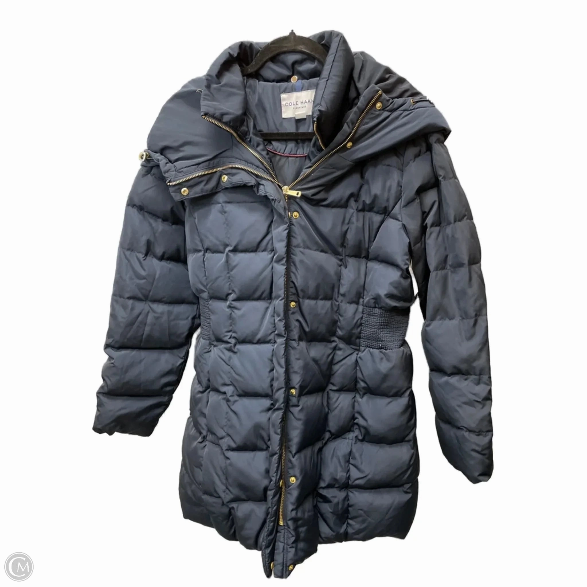 Coat Puffer & Quilted By Cole-haan In Navy, Size: L All Day Fit