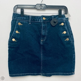 Fashion Mood Skirt Designer By Michael Kors In Blue Denim, Size: 6