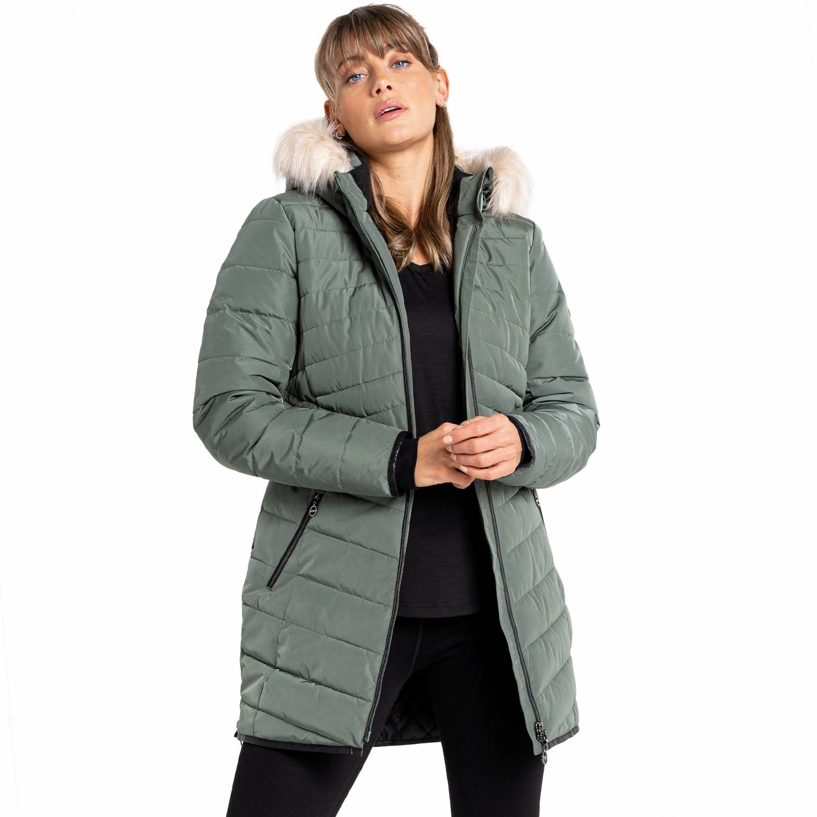 Dare 2b Womens Striking III Longline Padded Jacket ThermalReflective City Ready Wear