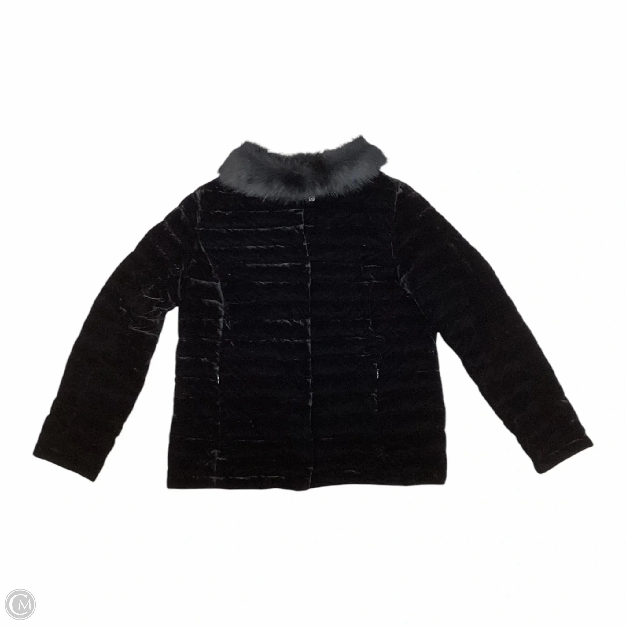 Convertible 2 In 1 Function Soft Fleece Interior Coat Other By Talbots In Black, Size: S