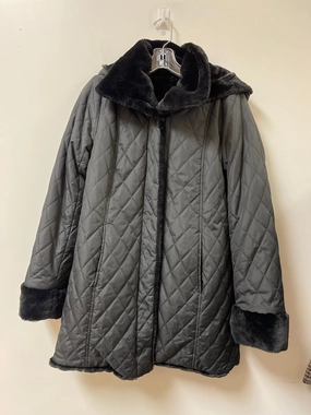 Coat Puffer & Quilted By Dennis Basso Qvc In Black, Size: Xs Ergonomic Fit Contoured Back Panel