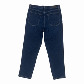 Vintage Lover Loose Jeans Designer By Karl Lagerfeld In Blue Denim, Size:12