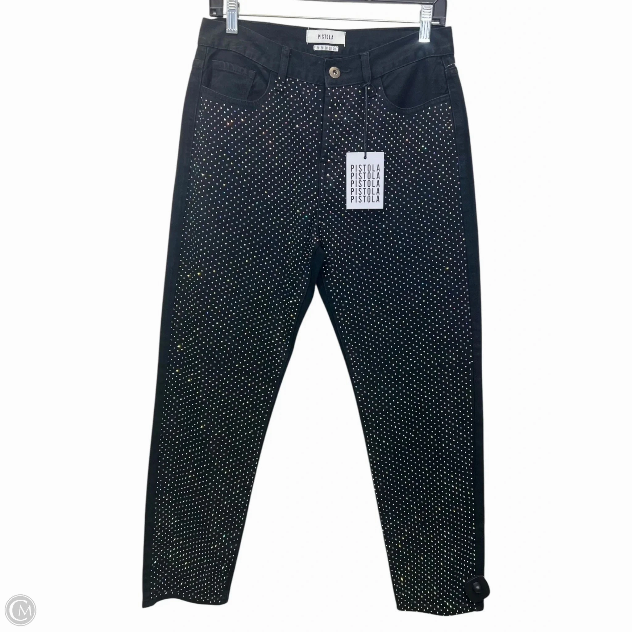 Jeans Designer By Pistola In Black & Purple, Size: 6 Effortless Style