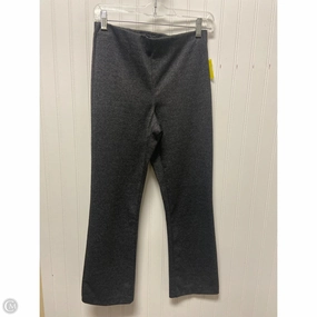 Power Stretch Flexible Stretch Material Pants Leggings By Crosby In Black & Grey, Size: S