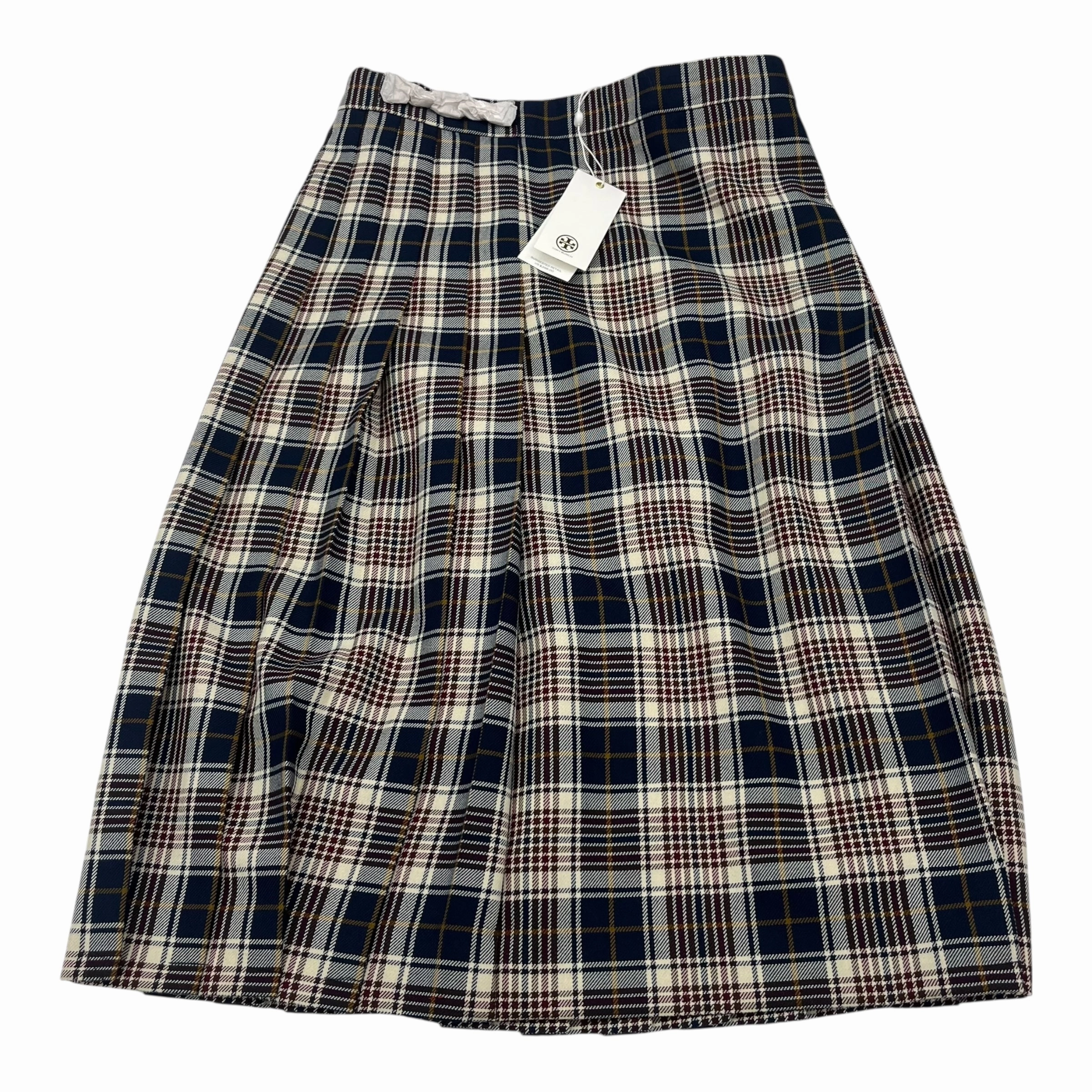 Skirt Designer By Tory Burch In Plaid Pattern, Size:2 Runway Inspired Aesthetic Look
