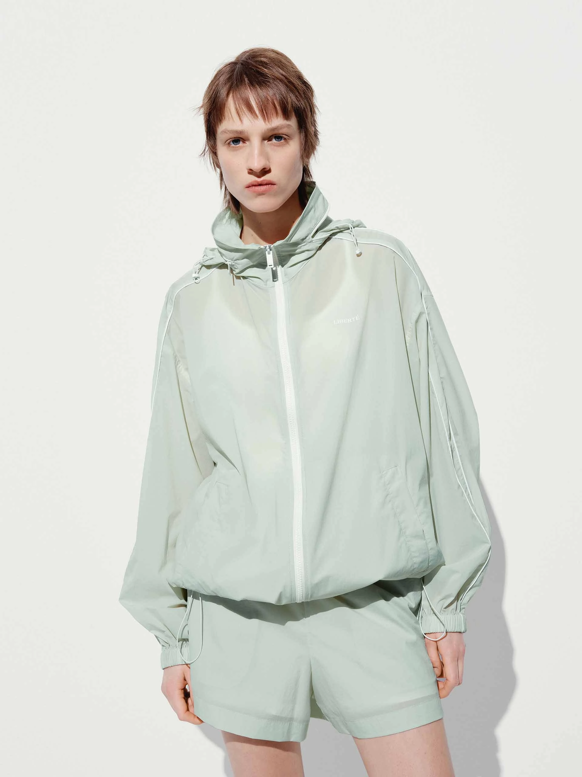 Hooded Zipper Loose Coat Abrasion Resistant Edges