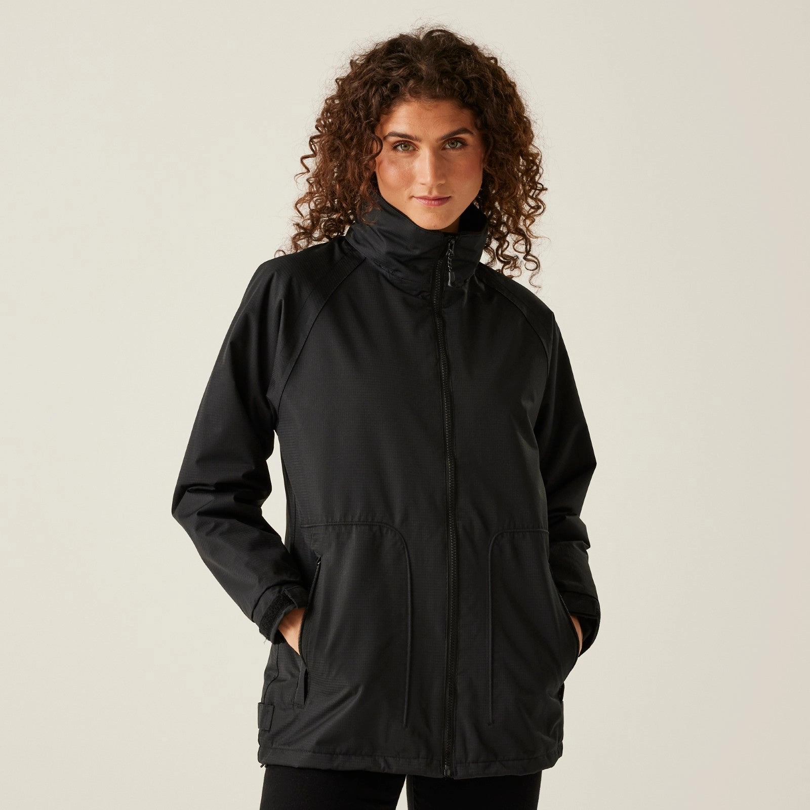 Regatta Professional Womens Hudson Fleece Lined Waterproof Jacket Polished Casual