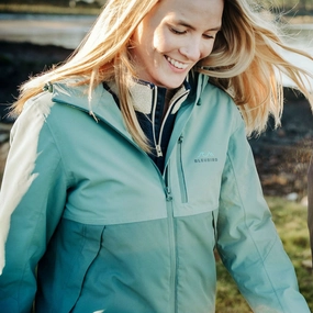 Lightweight Shell Bleubird Womens Arpette Waterproof Windproof Breathable Coat - Charcoal
