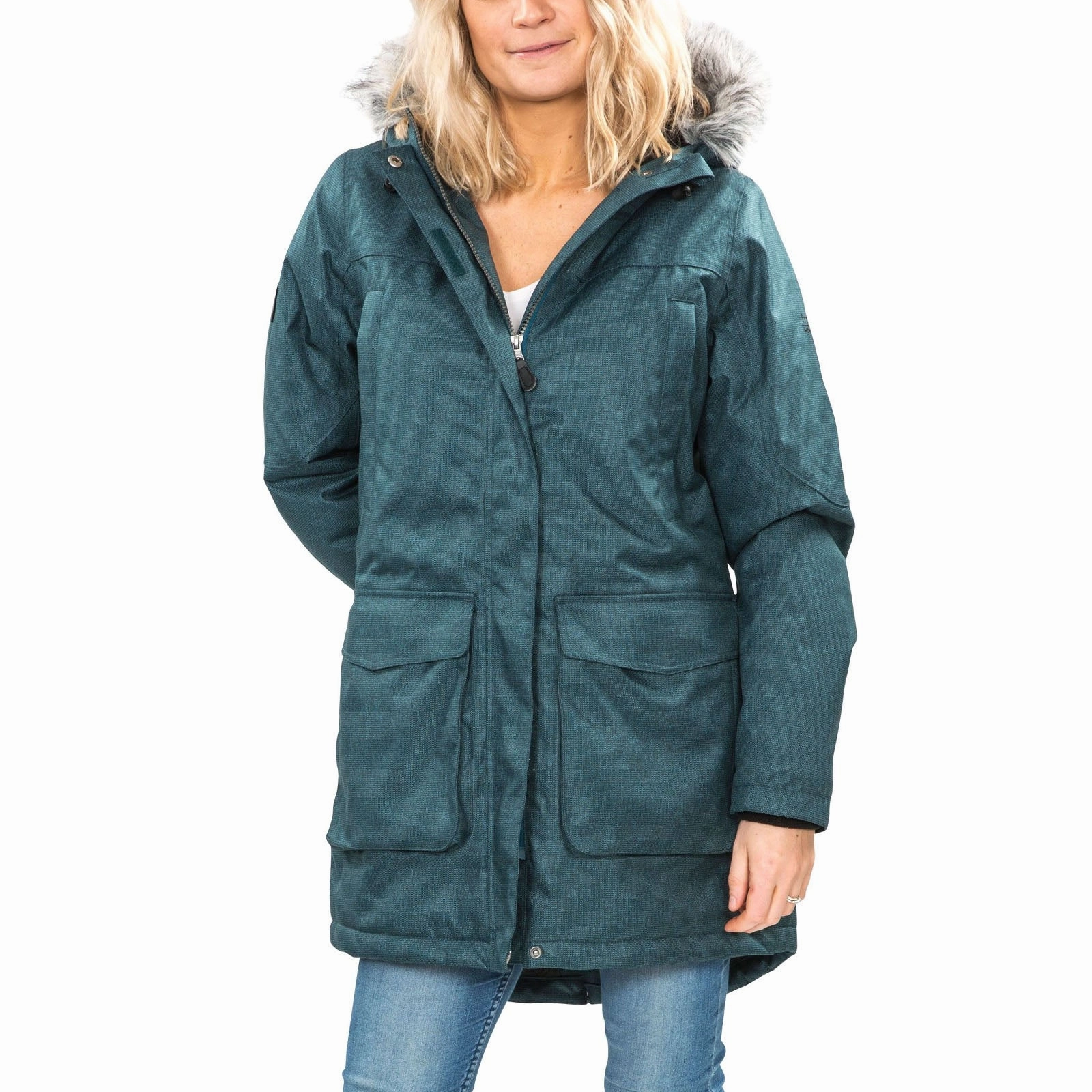 Trespass Womens Thundery Waterproof Parka Jacket Light Weight