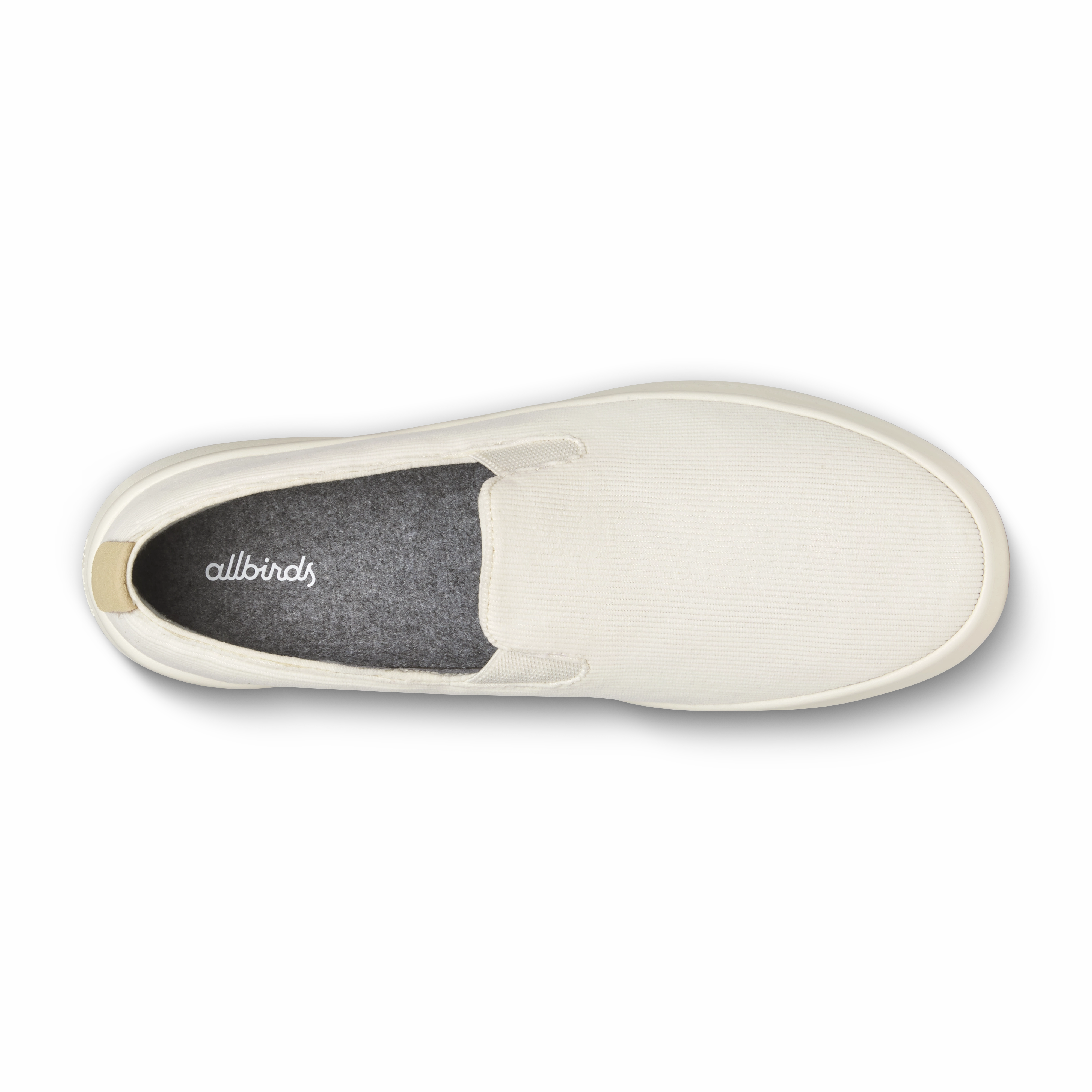 High Rebound Midsole Moisture Management Layer Men's Cruiser Slip On Corduroy - Stony Cream (Stony Cream Sole)