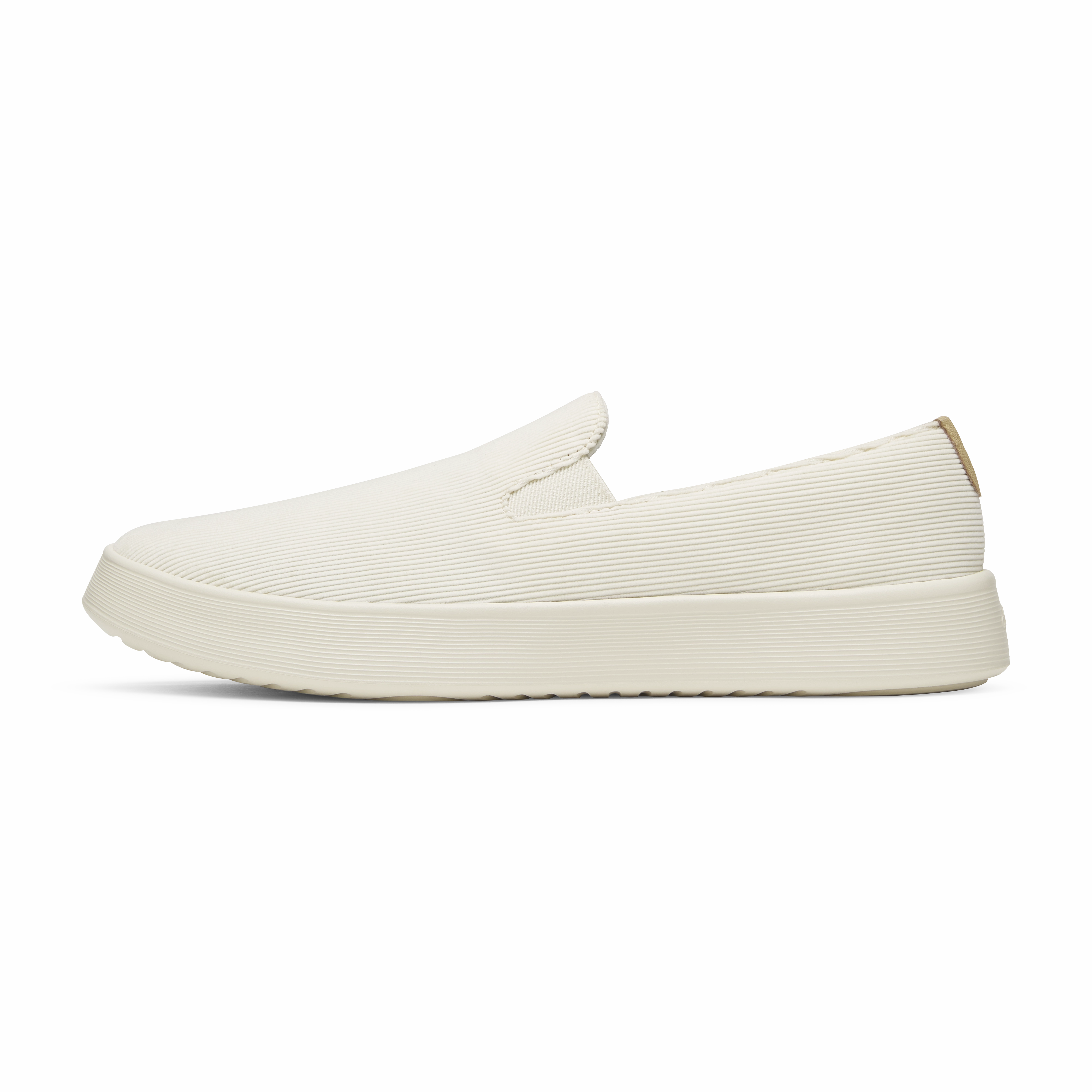 Men's Cruiser Slip On Corduroy - Stony Cream (Stony Cream Sole) Minimalist Design TPR Outsole