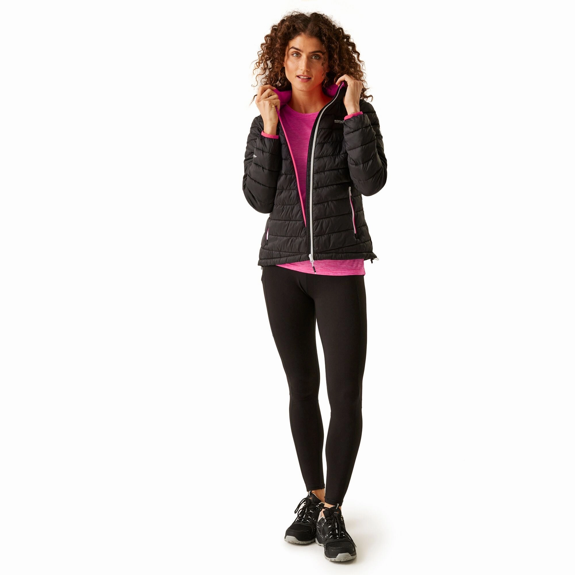 Regatta Womens Hooded Hillpack II Jacket Glossy Finish