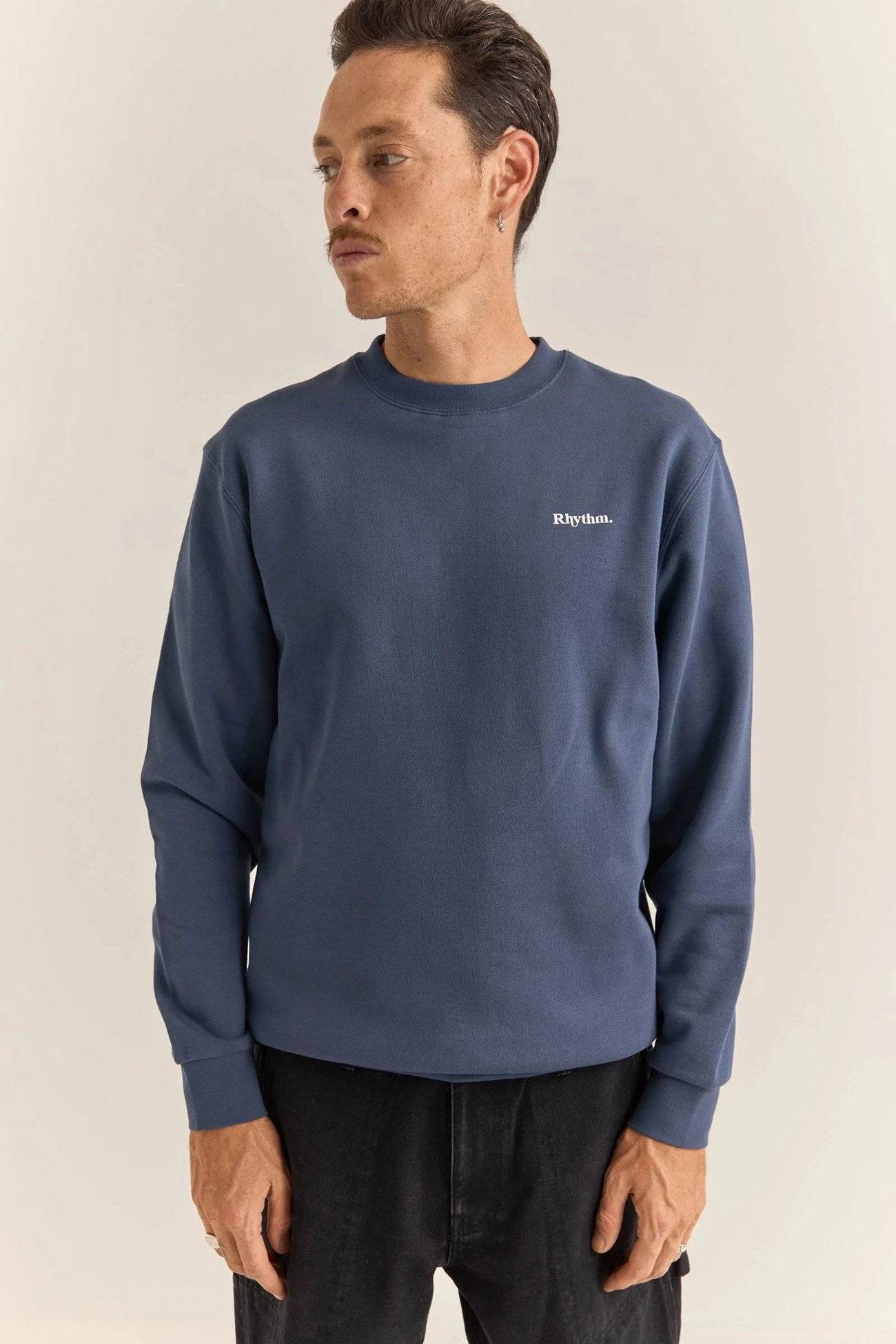 Brand Fleece Crew Navy HiddenPockets Airtight Fasteners