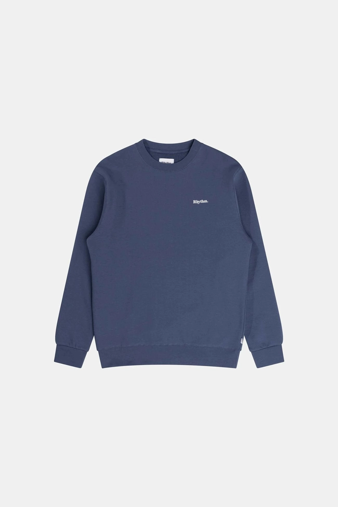 Matte Finish NonRestrictive Cut Brand Fleece Crew Navy