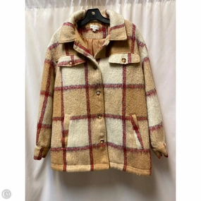 Coat Faux Fur & Sherpa By Wonderly In Tan, Size: L Cozy Hood Detail Reflective details