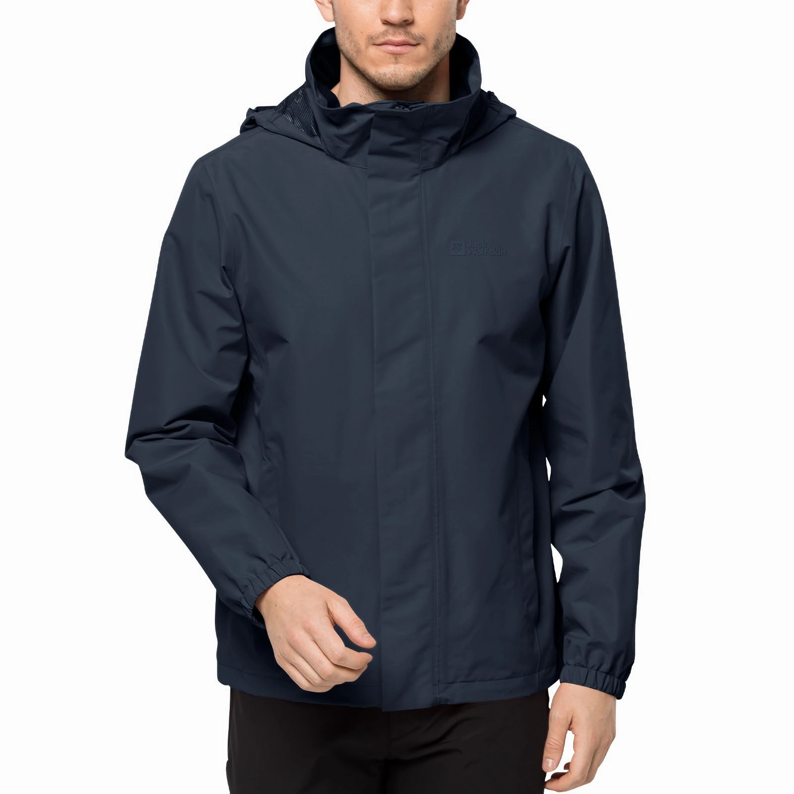 Jack Wolfskin Mens Stormy Point Waterproof Jacket Ventilation Vents Pastel Shade