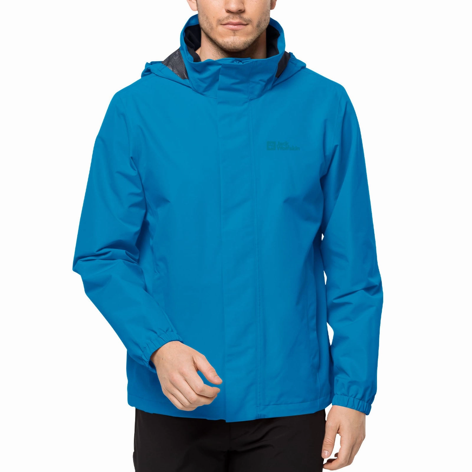 Stretch Paneling Jack Wolfskin Mens Stormy Point Waterproof Jacket