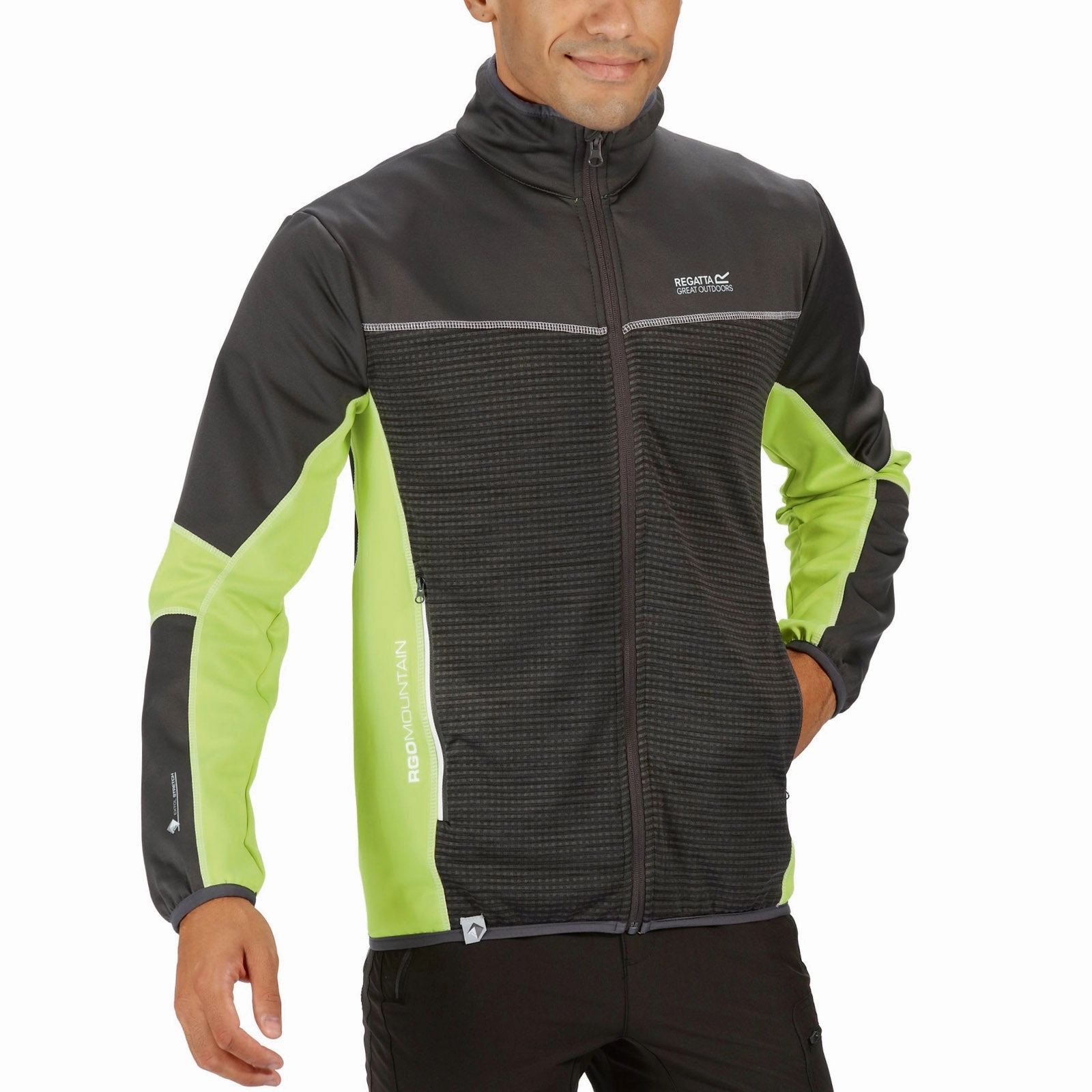 Rainy Day MultiPocket Configuration Regatta Mens Yare III Softshell Walking Jacket