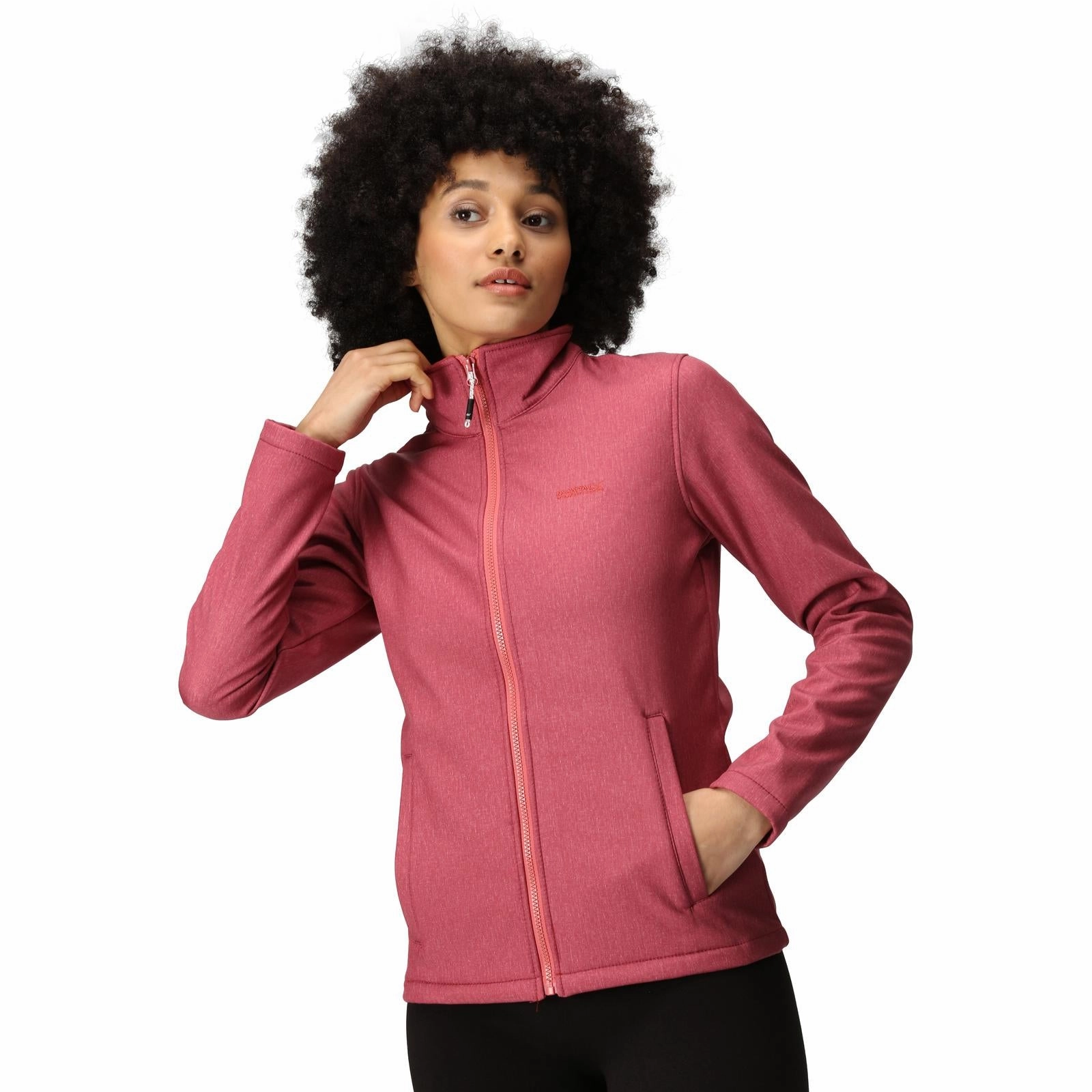 Regatta Womens Connie V Softshell Walking Jacket Ergonomic Shoulder Design