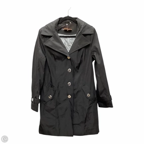 Coat Raincoat By Calvin Klein In Black, Size: S HypoallergenicMaterial Compact Design