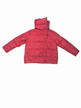 Soft Shell Coat Faux Fur & Sherpa By Banana Republic In Red, Size: M