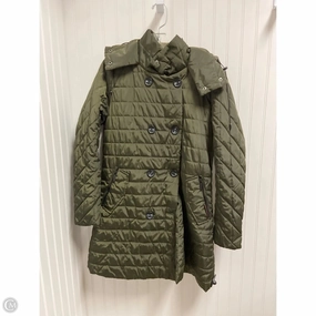 Packable Style Office Wear Coat Puffer & Quilted By French Connection In Green, Size: M