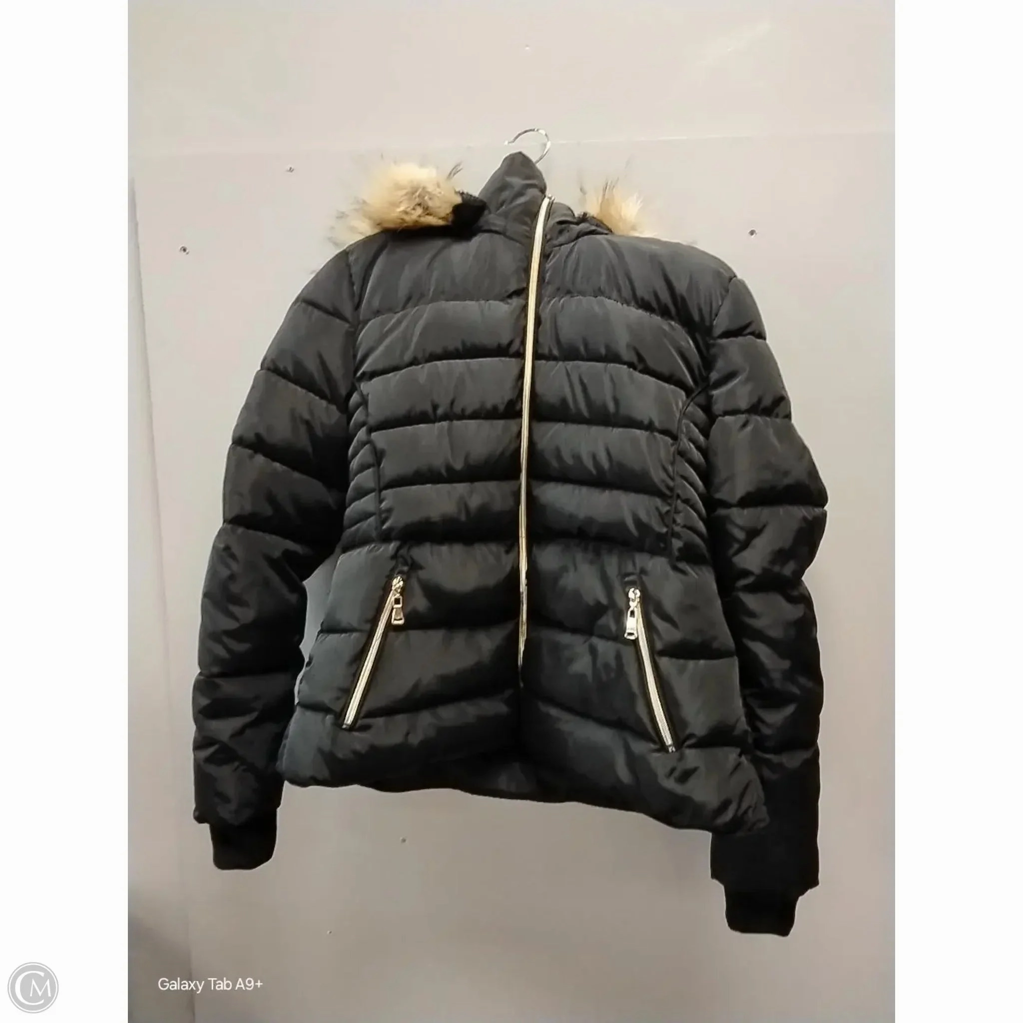Coat Puffer & Quilted By Clothes Mentor In Black, Size: M Temperature Regulating Lining