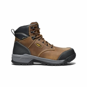 Men's Evanston 6" Insulated Waterproof Boot (Carbon Toe)  |  Bison/Black High-Quality Leather Bold Life