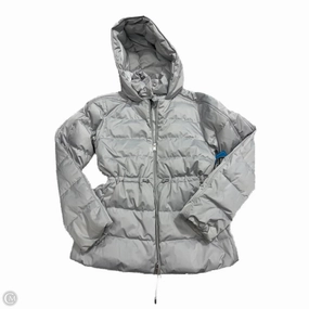 Waterproof Zipper Foldable Collar Coat Puffer & Quilted By Athleta In Grey, Size: Xs