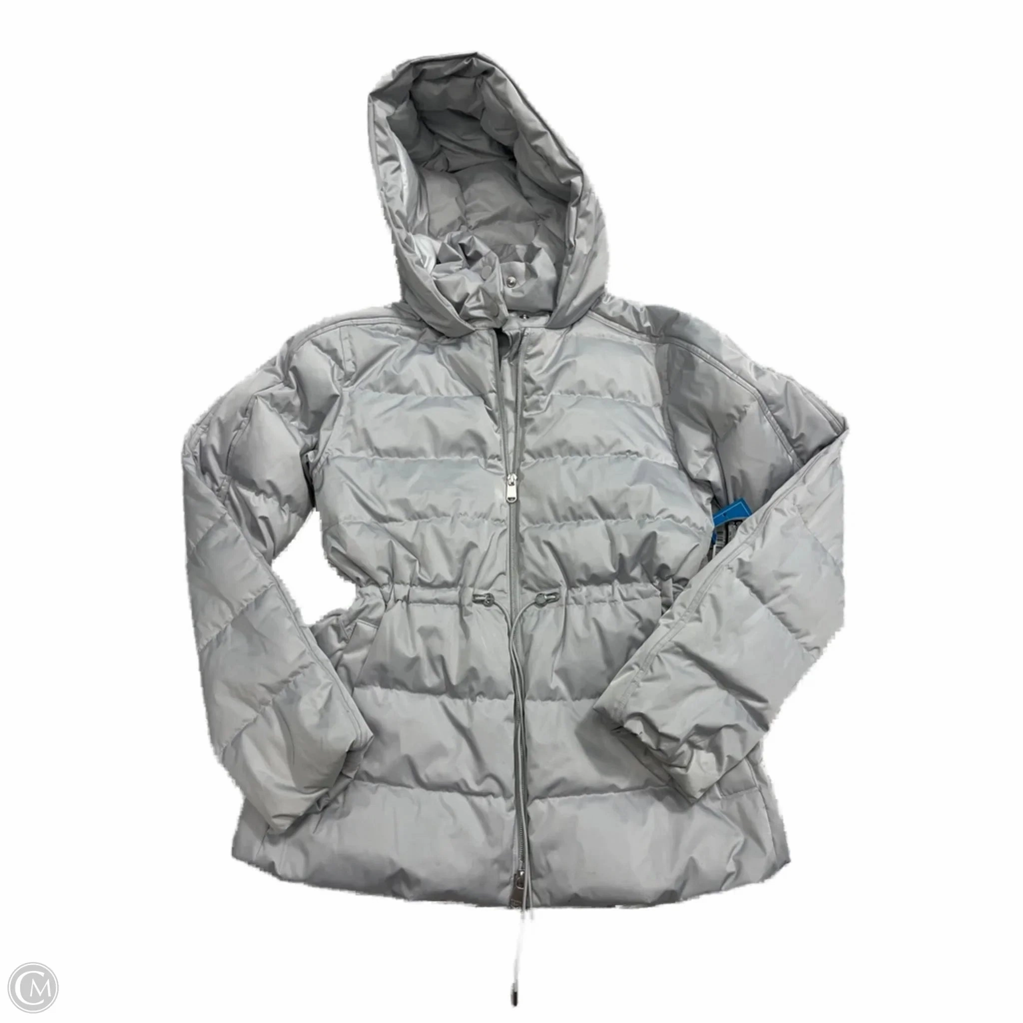 Waterproof Zipper Foldable Collar Coat Puffer & Quilted By Athleta In Grey, Size: Xs