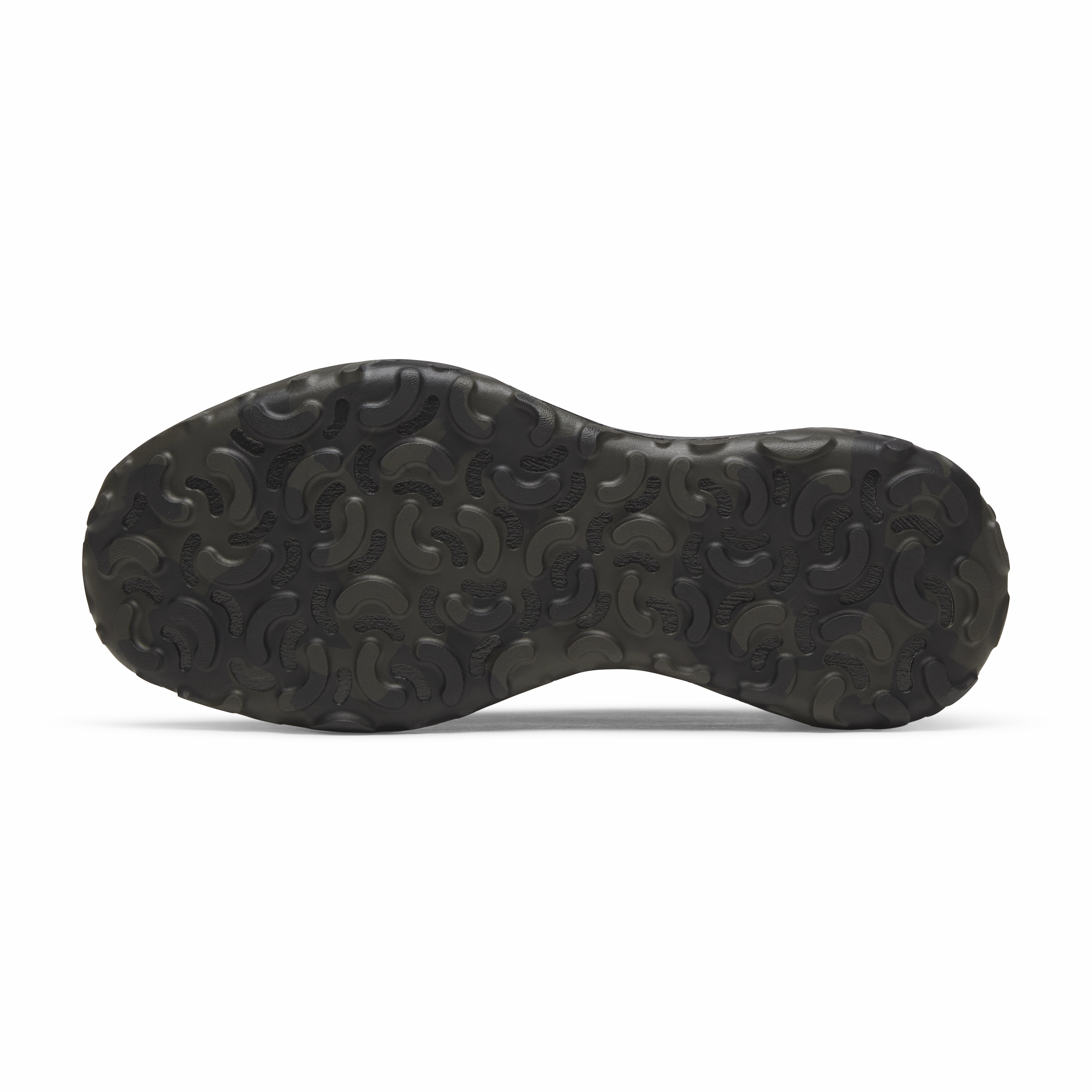 Comfortable Padding Shock Dissipating Men's Trail Runner - Natural Black/Dark Jungle (Natural Black Sole)