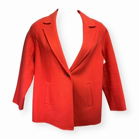 Thick Insulation Coat Wool By Talbots In Coral, Size: 12