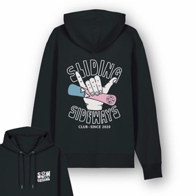 Organic "Sliding Sideways" Hoodie Ergonomic Seams