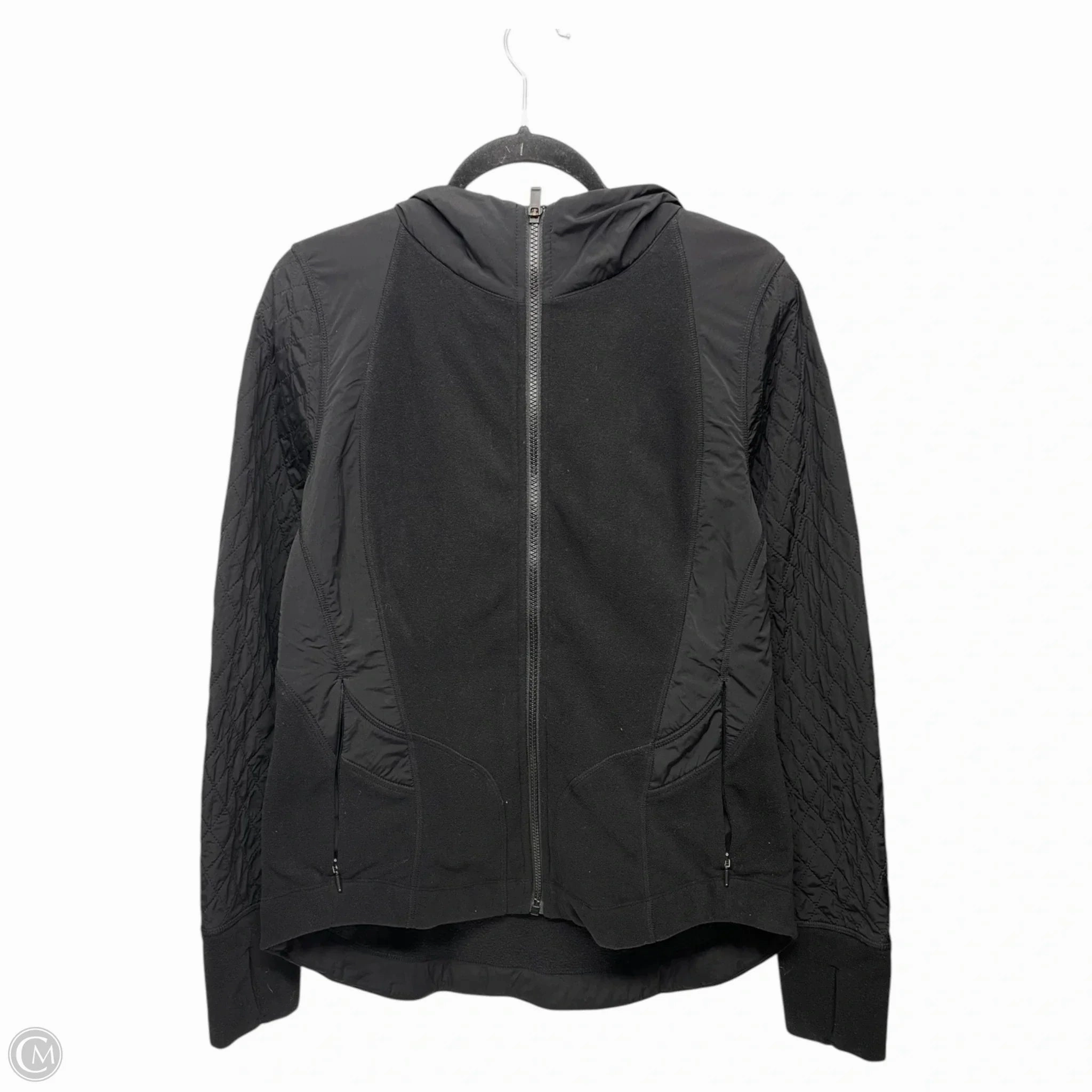 Eco Friendly Fabric Weatherproof Zipper Seals Coat Puffer & Quilted By Athleta In Black, Size: M